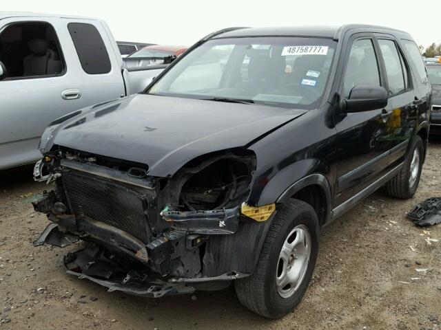 JHLRD68442C024540 - 2002 HONDA CR-V LX BLACK photo 2