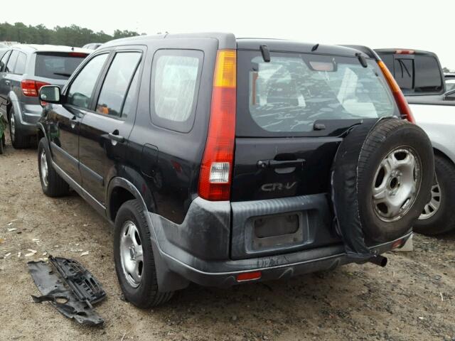 JHLRD68442C024540 - 2002 HONDA CR-V LX BLACK photo 3