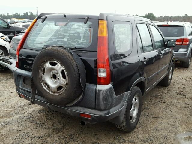 JHLRD68442C024540 - 2002 HONDA CR-V LX BLACK photo 4