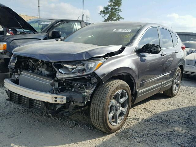 7FARW1H82HE001013 - 2017 HONDA CR-V EXL GRAY photo 2