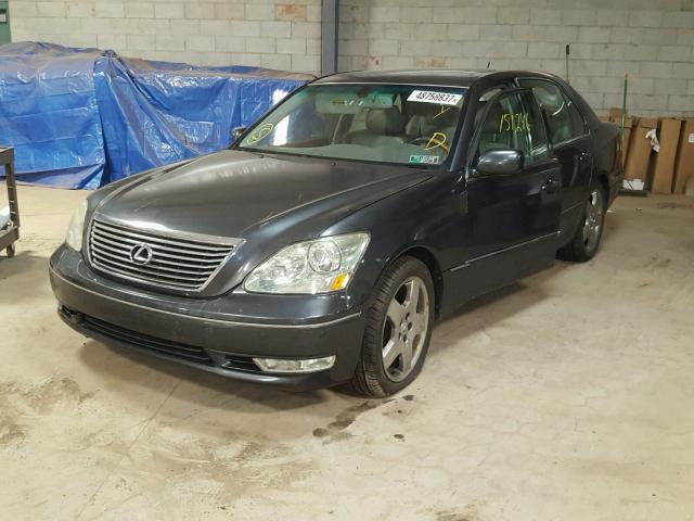 JTHBN36F265029145 - 2006 LEXUS LS 430 CHARCOAL photo 2