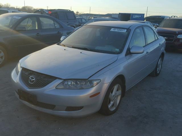 1YVFP80D435M09255 - 2003 MAZDA 6 S SILVER photo 2