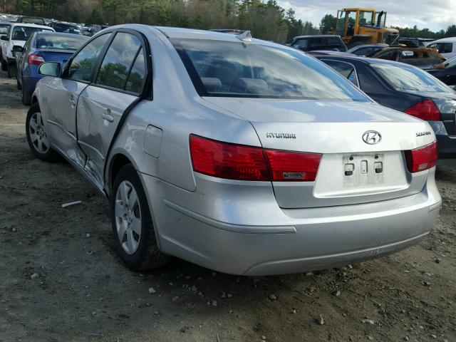 5NPET46C09H509320 - 2009 HYUNDAI SONATA GLS SILVER photo 3