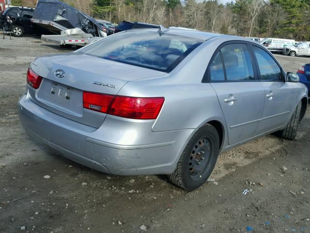 5NPET46C09H509320 - 2009 HYUNDAI SONATA GLS SILVER photo 4