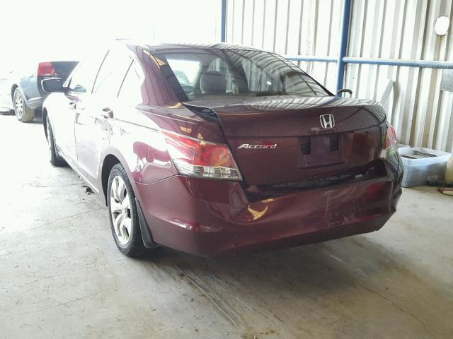 1HGCP26738A068857 - 2008 HONDA ACCORD EX MAROON photo 3