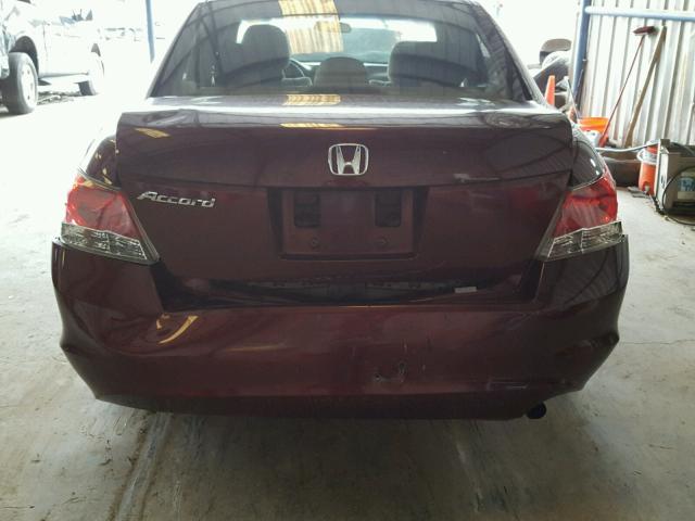 1HGCP26738A068857 - 2008 HONDA ACCORD EX MAROON photo 9