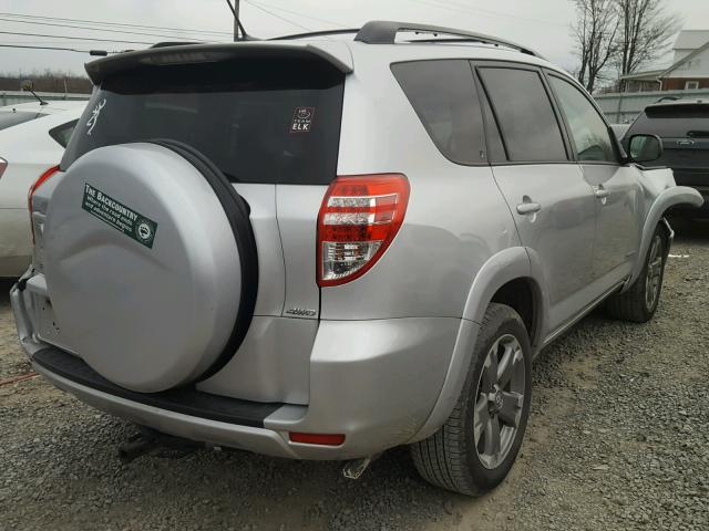 2T3RK4DV4CW089439 - 2012 TOYOTA RAV4 SPORT SILVER photo 4