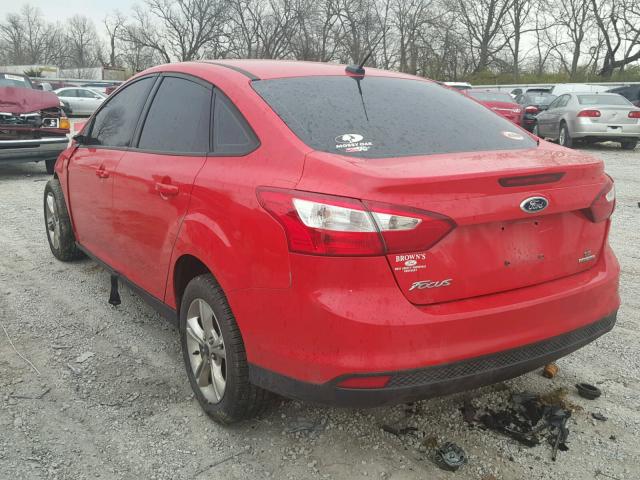 1FADP3F20EL235405 - 2014 FORD FOCUS SE RED photo 3