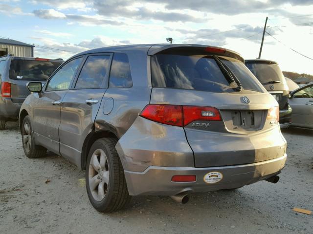 5J8TB18557A019436 - 2007 ACURA RDX TECHNO GRAY photo 3