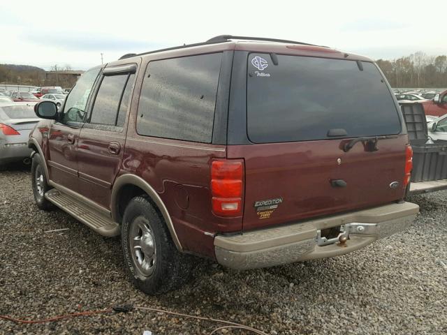 1FMRU17W61LA89662 - 2001 FORD EXPEDITION BURGUNDY photo 3