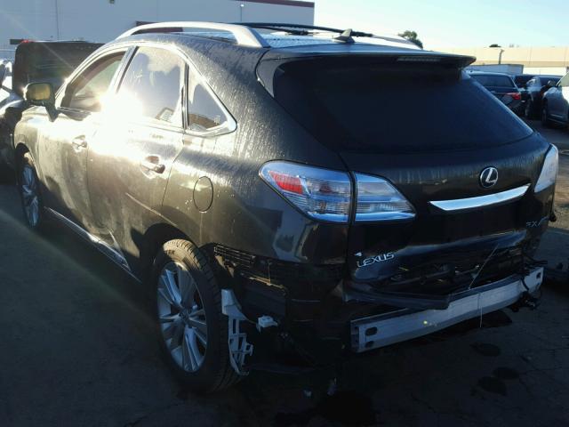 JTJBC1BA5A2014491 - 2010 LEXUS RX 450 BLACK photo 3