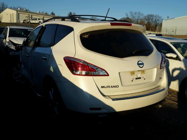 JN8AZ1MU0DW209839 - 2013 NISSAN MURANO S WHITE photo 3