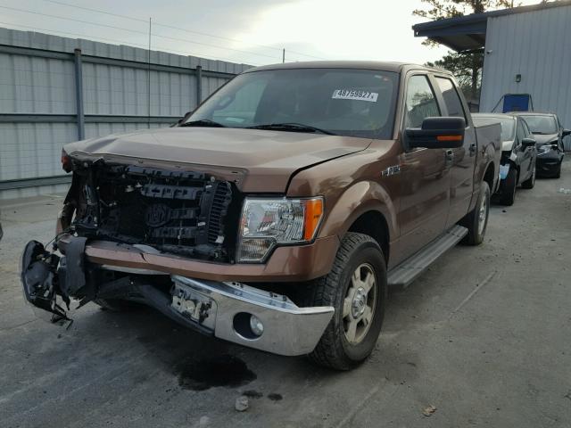 1FTEW1CMXBKD53619 - 2011 FORD F150 SUPER BROWN photo 2