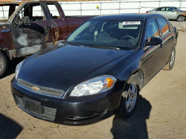 2G1WT58K669426321 - 2006 CHEVROLET IMPALA LT BLACK photo 2