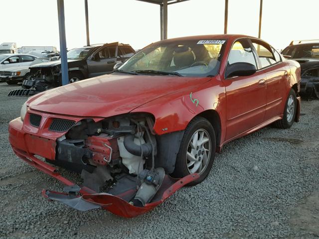 1G2NF52E33C251905 - 2003 PONTIAC GRAND AM S RED photo 2