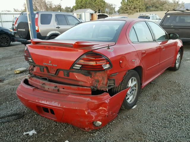 1G2NF52E33C251905 - 2003 PONTIAC GRAND AM S RED photo 4