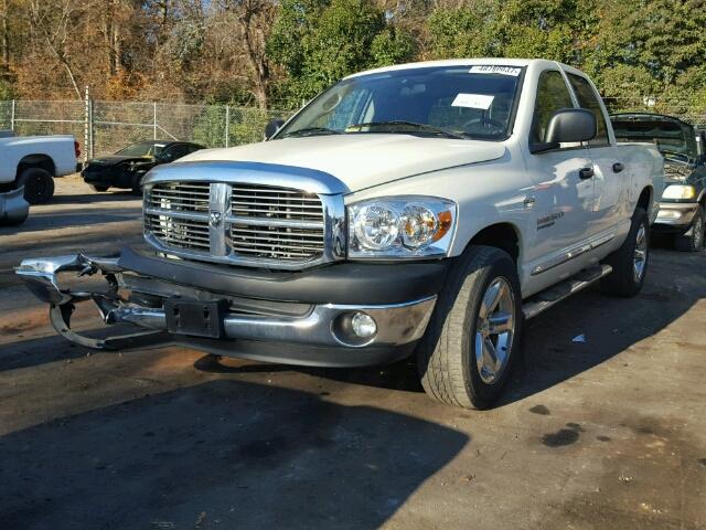 1D7HA18207J606016 - 2007 DODGE RAM 1500 S WHITE photo 2