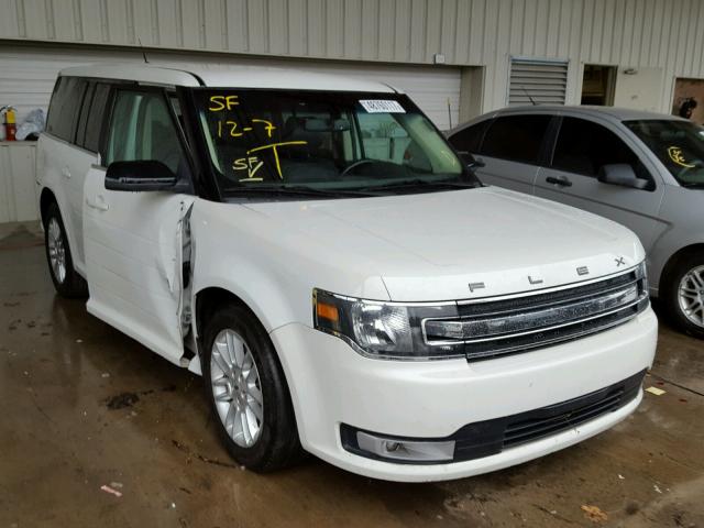 2FMGK5C82DBD01439 - 2013 FORD FLEX SEL WHITE photo 1