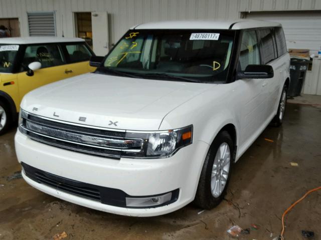 2FMGK5C82DBD01439 - 2013 FORD FLEX SEL WHITE photo 2