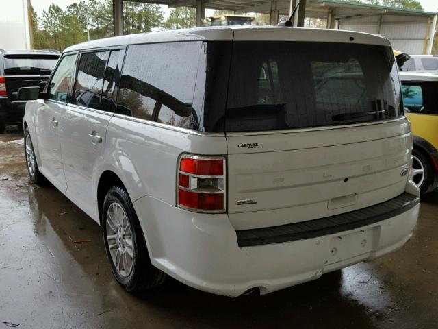 2FMGK5C82DBD01439 - 2013 FORD FLEX SEL WHITE photo 3