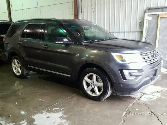 1FM5K8D83GGC66088 - 2016 FORD EXPLORER X GRAY photo 1