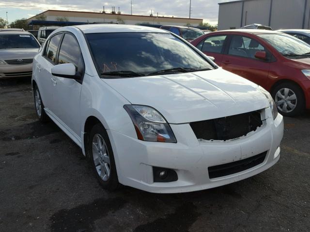 3N1AB6AP1CL694768 - 2012 NISSAN SENTRA 2.0 WHITE photo 1