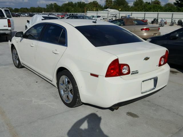 1G1ZH57B884203817 - 2008 CHEVROLET MALIBU 1LT WHITE photo 3