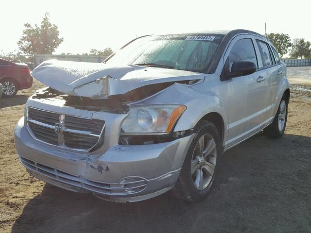 1B3CB4HA4AD662283 - 2010 DODGE CALIBER SX SILVER photo 2