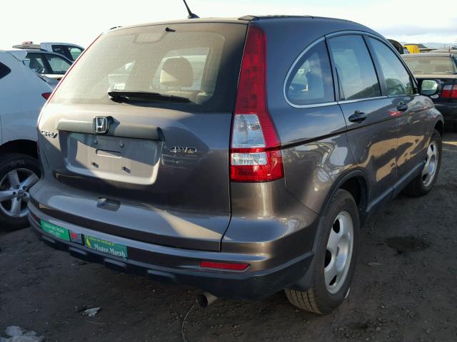 5J6RE4H30BL074903 - 2011 HONDA CR-V LX BROWN photo 4