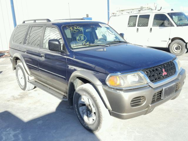 JA4LS31H81P052380 - 2001 MITSUBISHI MONTERO SP BLUE photo 1