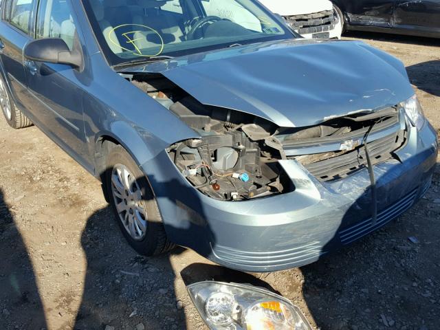 1G1AS58H597212606 - 2009 CHEVROLET COBALT LS BLUE photo 9