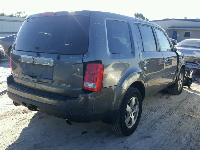 5FNYF4H56BB008231 - 2011 HONDA PILOT EXL GRAY photo 4