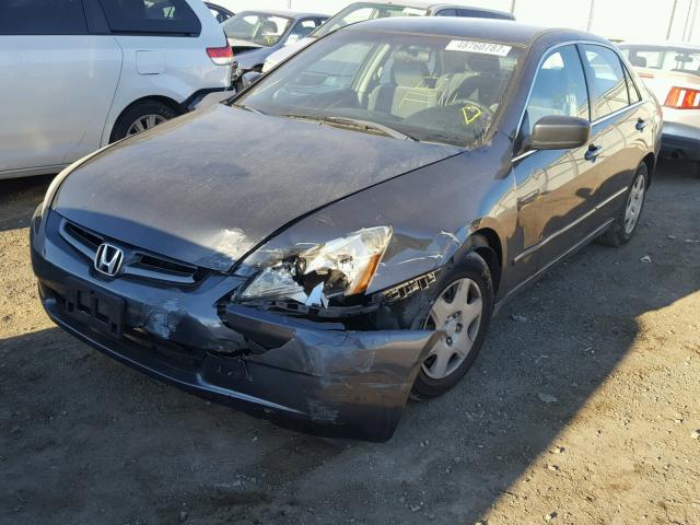 1HGCM56435A169876 - 2005 HONDA ACCORD LX GRAY photo 2