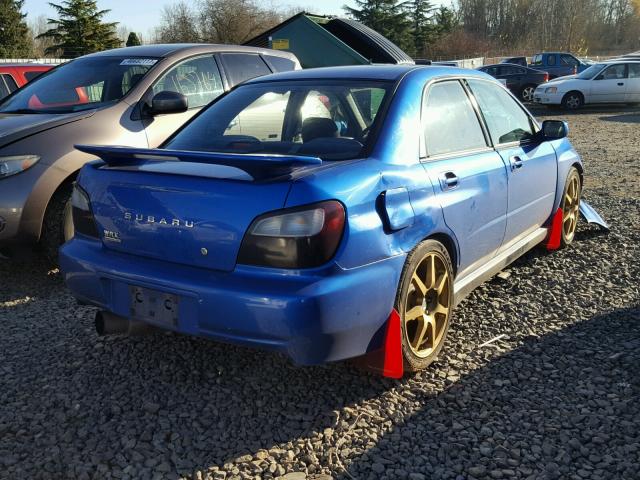 JF1GD29683G507333 - 2003 SUBARU IMPREZA WR BLUE photo 4