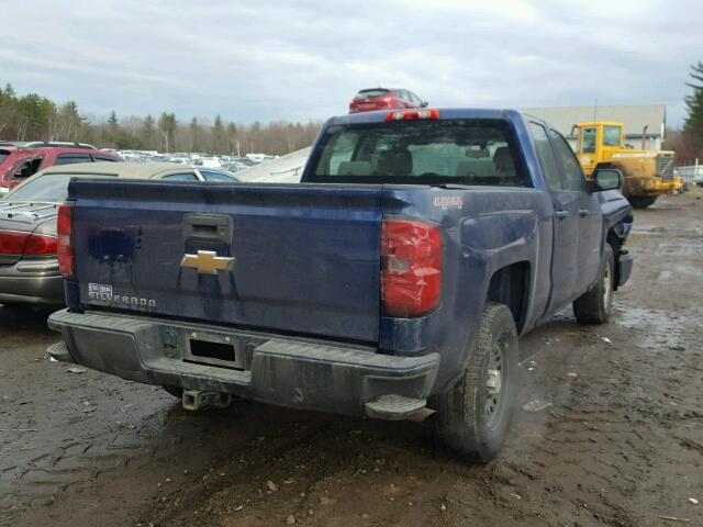 1GCVKPEC3EZ309234 - 2014 CHEVROLET SILVERADO BLUE photo 4