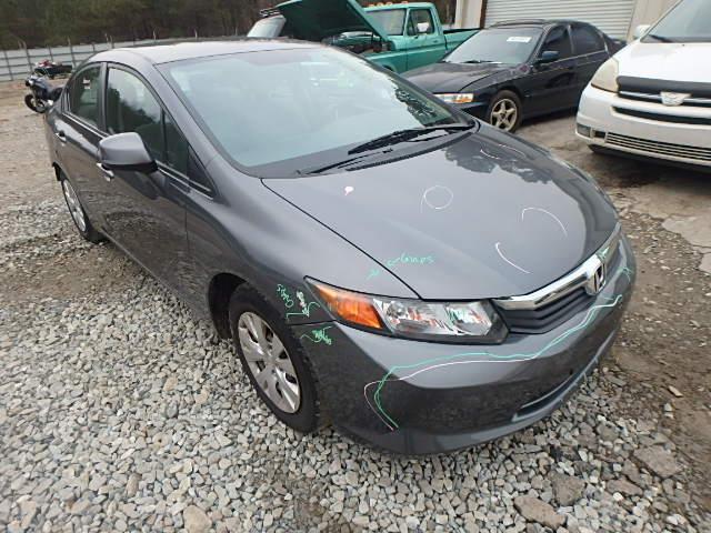 19XFB2F52CE018272 - 2012 HONDA CIVIC LX GRAY photo 1