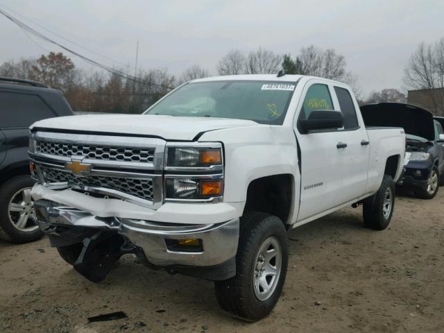 1GCVKREC6EZ231723 - 2014 CHEVROLET SILVERADO WHITE photo 2