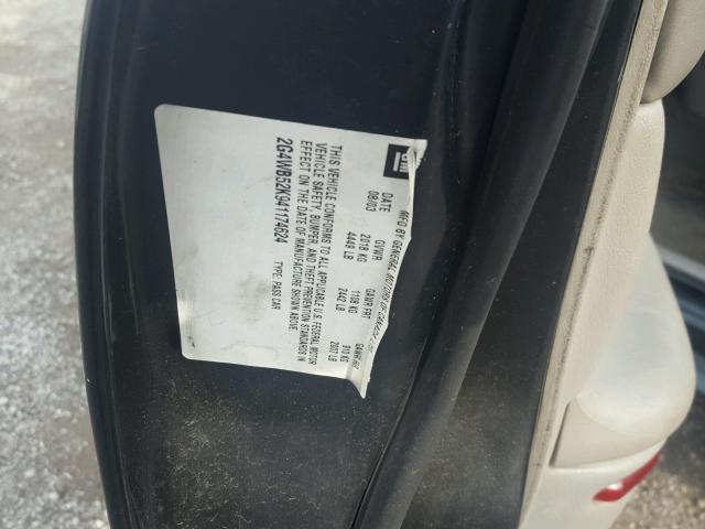 2G4WB52K941174624 - 2004 BUICK REGAL LS 黑色 照片 10