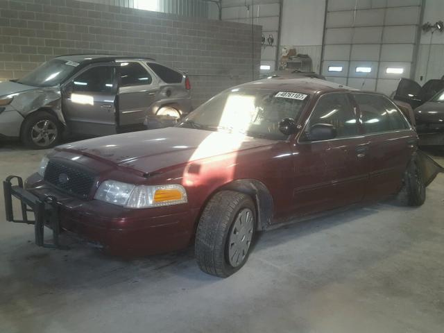 2FABP7BV9AX112875 - 2010 FORD CROWN VICT MAROON photo 2