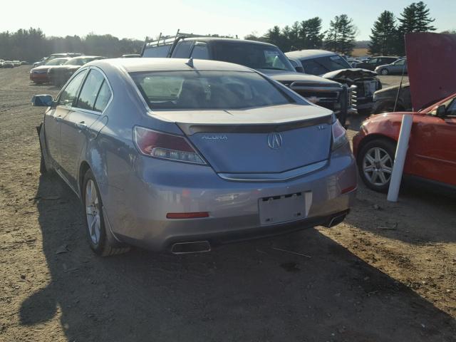 19UUA8F58CA002739 - 2012 ACURA TL GRAY photo 3