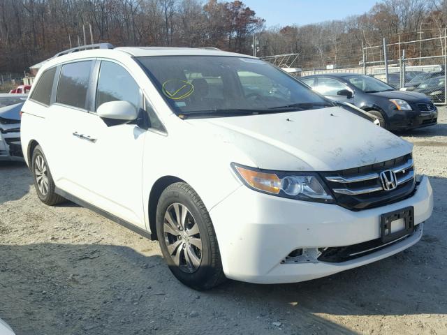 5FNRL5H67EB104658 - 2014 HONDA ODYSSEY EX WHITE photo 1