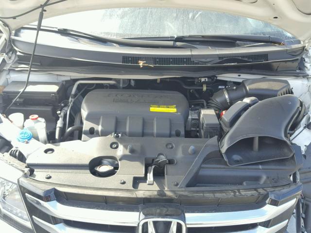 5FNRL5H67EB104658 - 2014 HONDA ODYSSEY EX WHITE photo 7