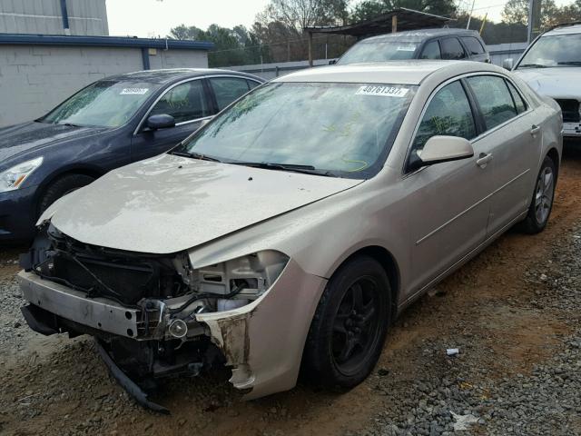 1G1ZH57B29F163997 - 2009 CHEVROLET MALIBU 1LT GOLD photo 2