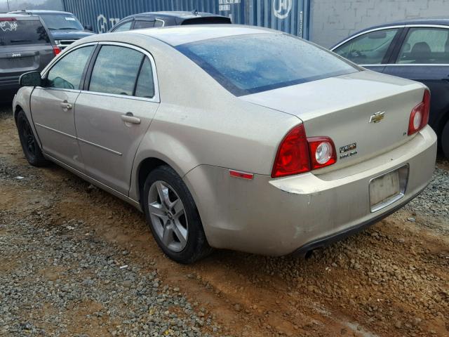 1G1ZH57B29F163997 - 2009 CHEVROLET MALIBU 1LT GOLD photo 3