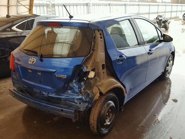 VNKKTUD36FA039925 - 2015 TOYOTA YARIS BLUE photo 4