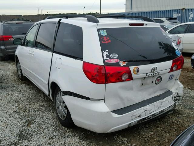 5TDKK4CC1AS307109 - 2010 TOYOTA SIENNA CE WHITE photo 3