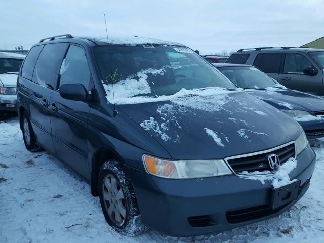 5FNRL18814B084433 - 2004 HONDA ODYSSEY EX BLUE photo 1