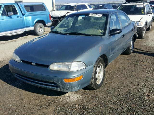1Y1SK5267SZ101564 - 1995 GEO PRIZM BASE TEAL photo 2
