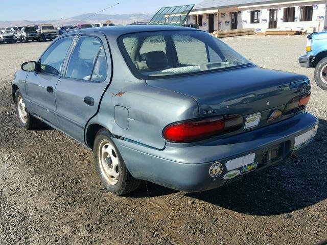 1Y1SK5267SZ101564 - 1995 GEO PRIZM BASE TEAL photo 3