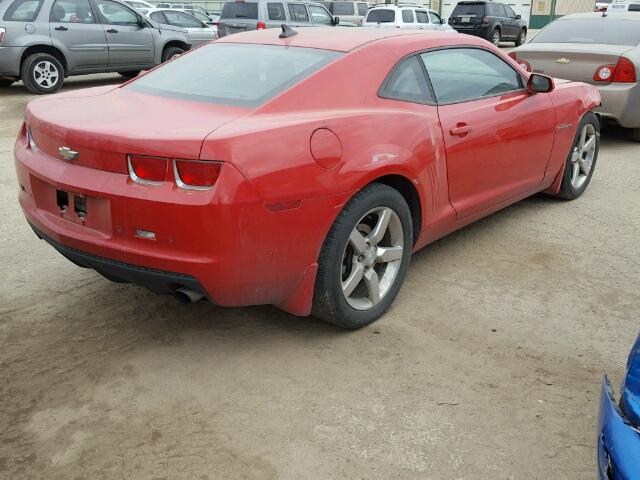 2G1FB1ED0B9166283 - 2011 CHEVROLET CAMARO LT RED photo 4